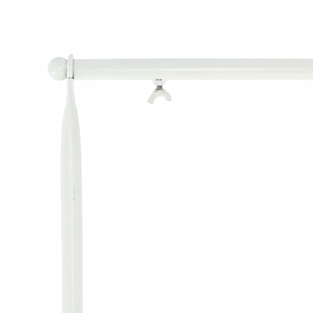 Esschert Design Dekorativ bordsstång med klämma vit