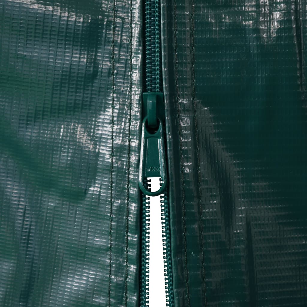 vidaXL Garagetält PVC 2,4x2,4 m grön