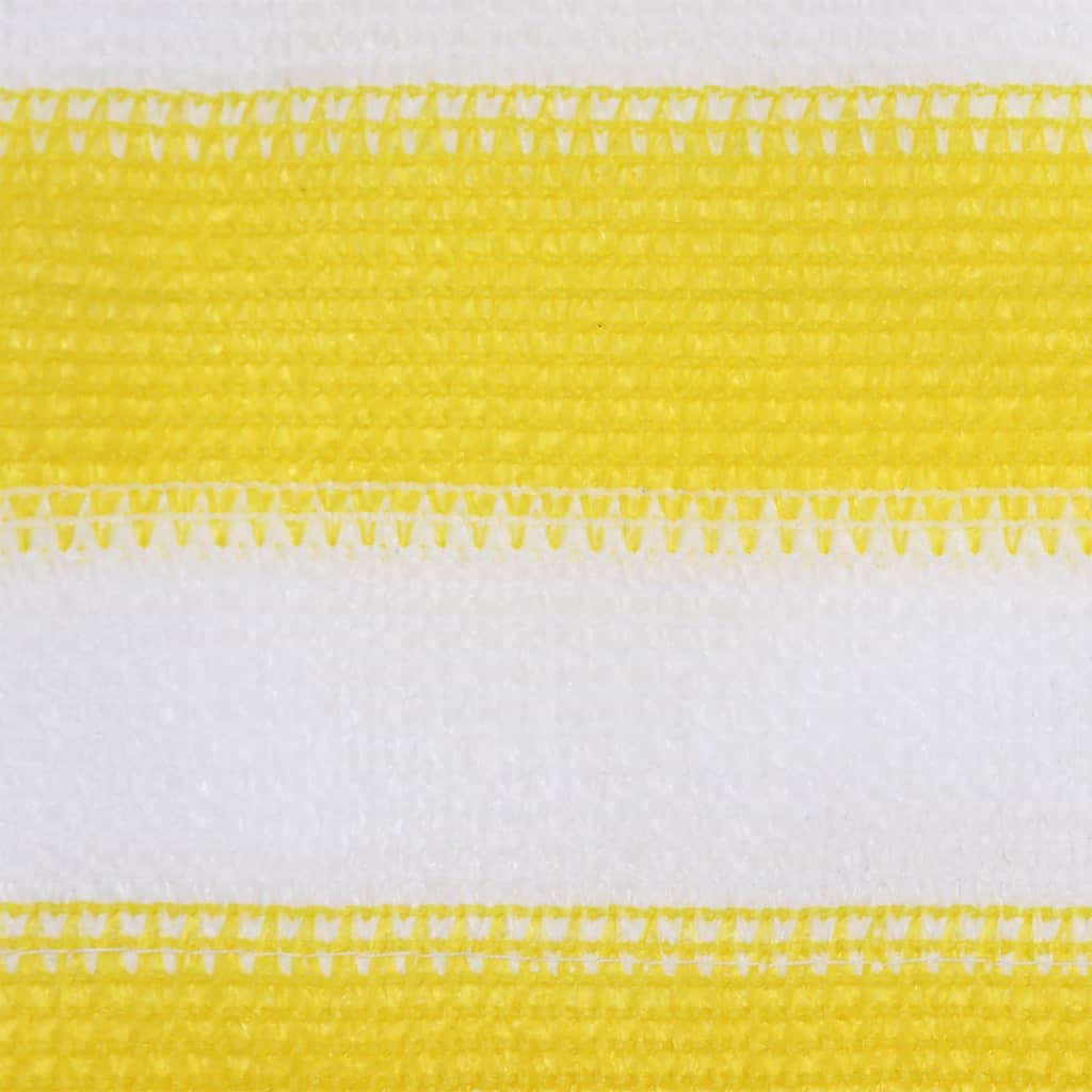 vidaXL Balkongskärm gul och vit 120x400 cm HDPE