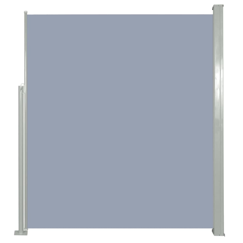 vidaXL Infällbar sidomarkis för uteplats 160 x 300 cm grå