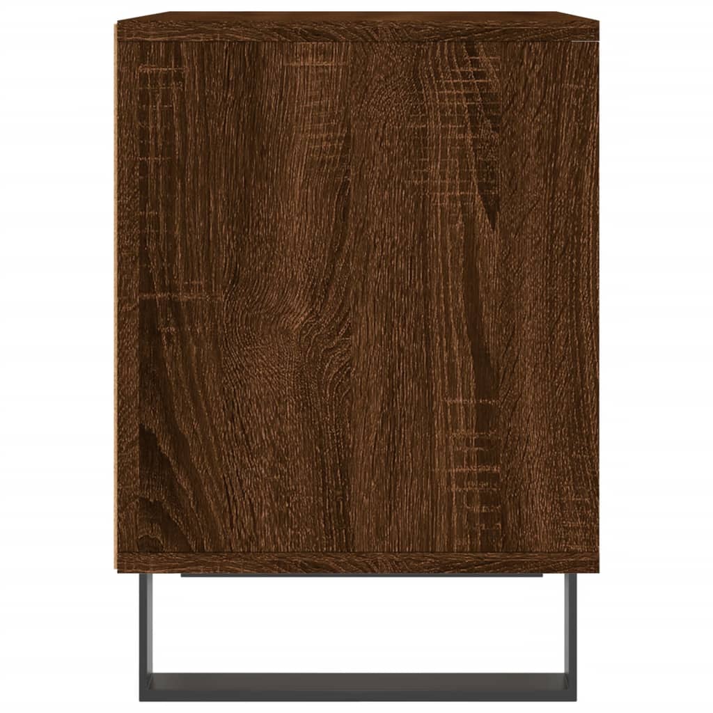 vidaXL Sängbord brun ek 40x35x50 cm konstruerat trä