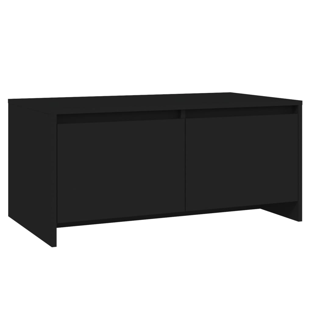 vidaXL Soffbord svart 90x50x41,5 cm konstruerat trä