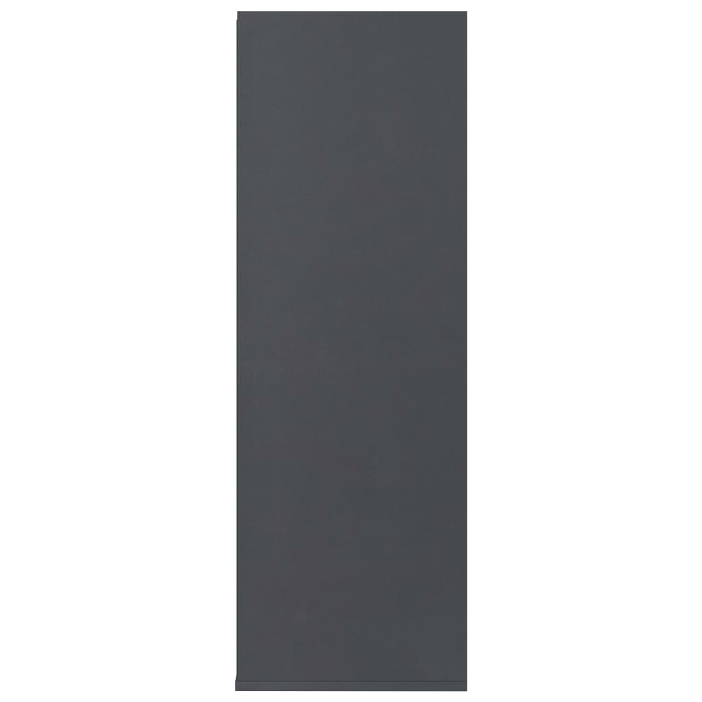 vidaXL Skohylla grå 54x34x100 cm spånskiva