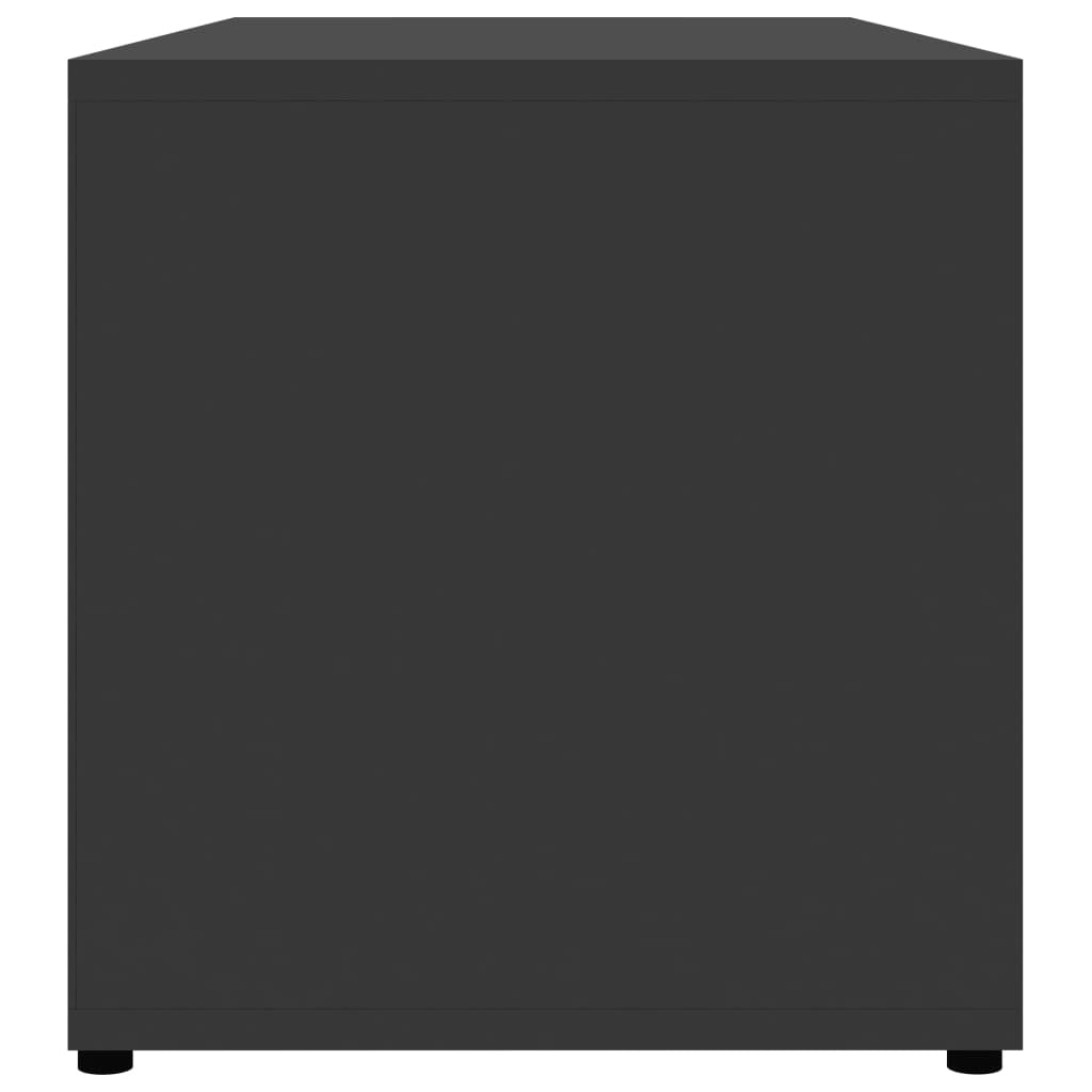 vidaXL TV-bänk grå 80x34x36 cm spånskiva