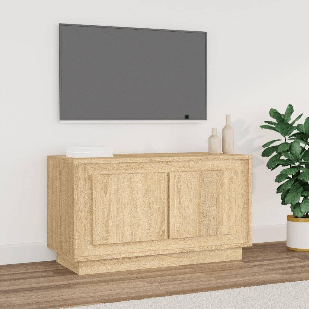 vidaXL TV-skåp sonoma-ek 80x35x45 cm konstruerat trä