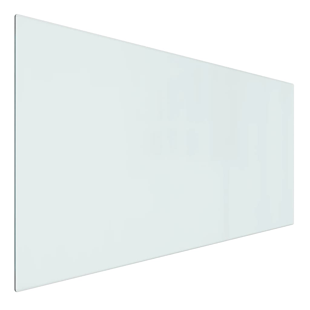 vidaXL Glasskiva för öppen spis rektangulär 100x50 cm