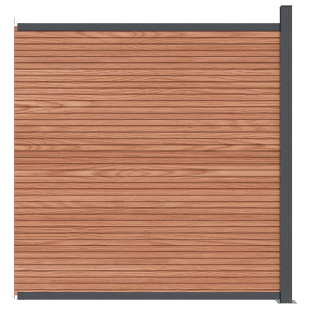 vidaXL Staketpanel WPC brun 173x186 cm