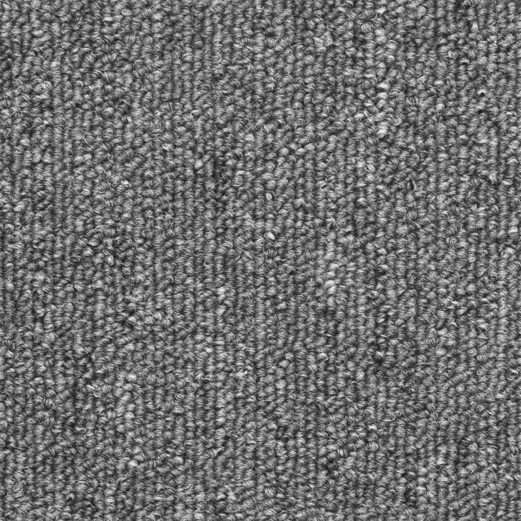vidaXL Trappstegsmattor 15 st mörkgrå 56x17x3 cm