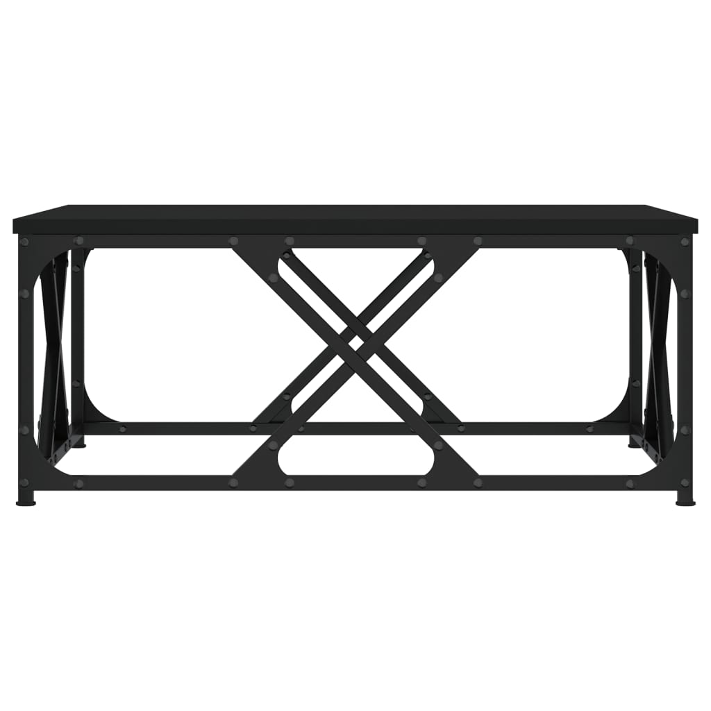 vidaXL Soffbord svart 70x70x30 cm konstruerat trä