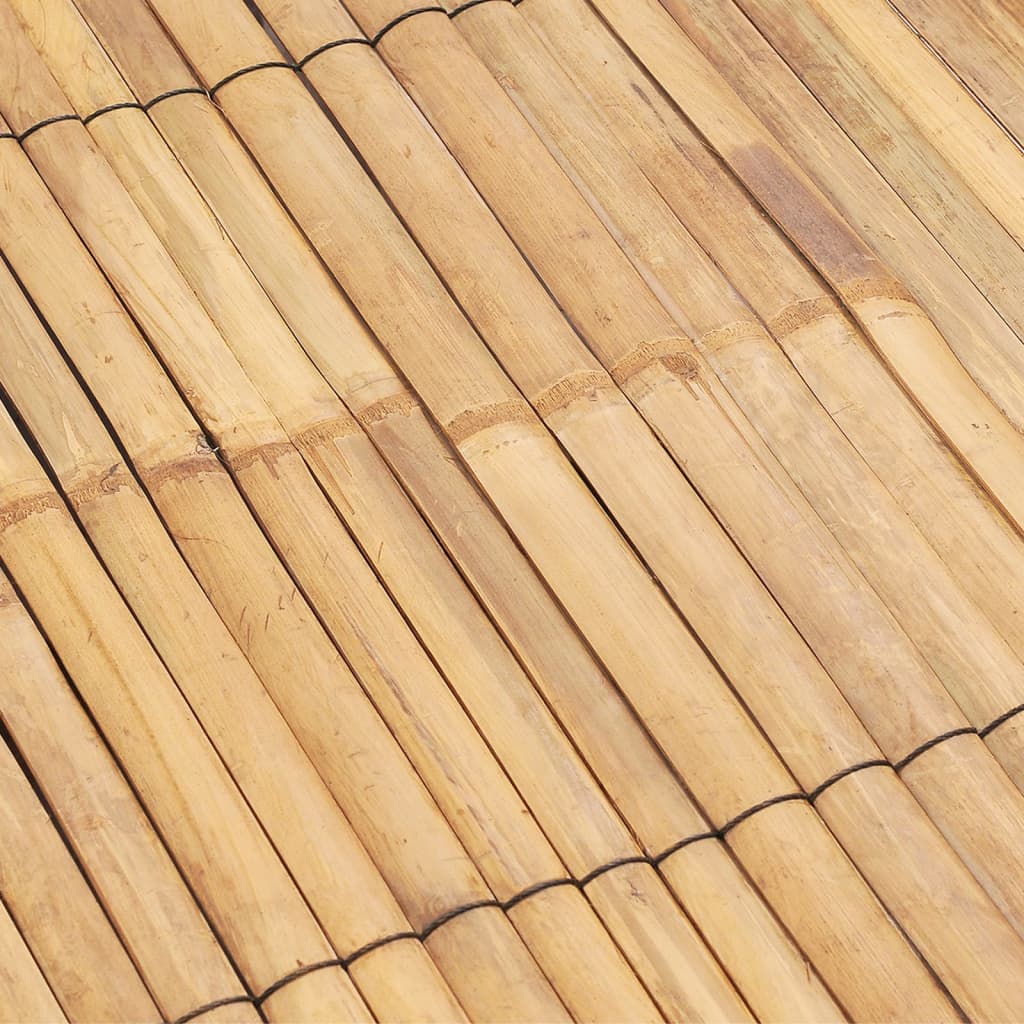 vidaXL Sängram svart bambu 120x200 cm