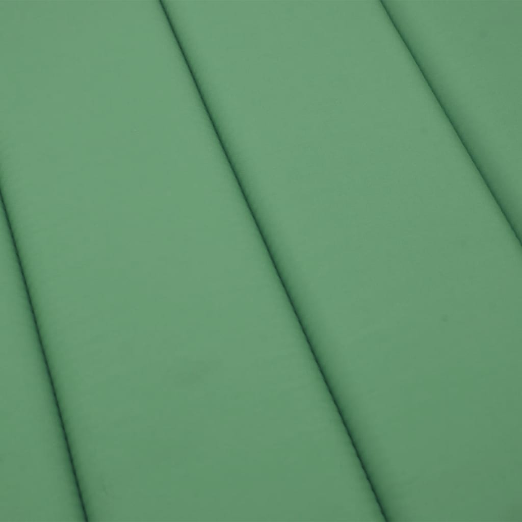 vidaXL Solsängsdyna grön 200x70x3 cm tyg