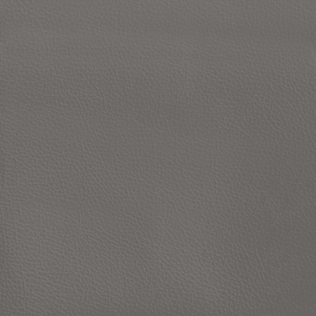 vidaXL Sängram grå 120x190 cm konstläder