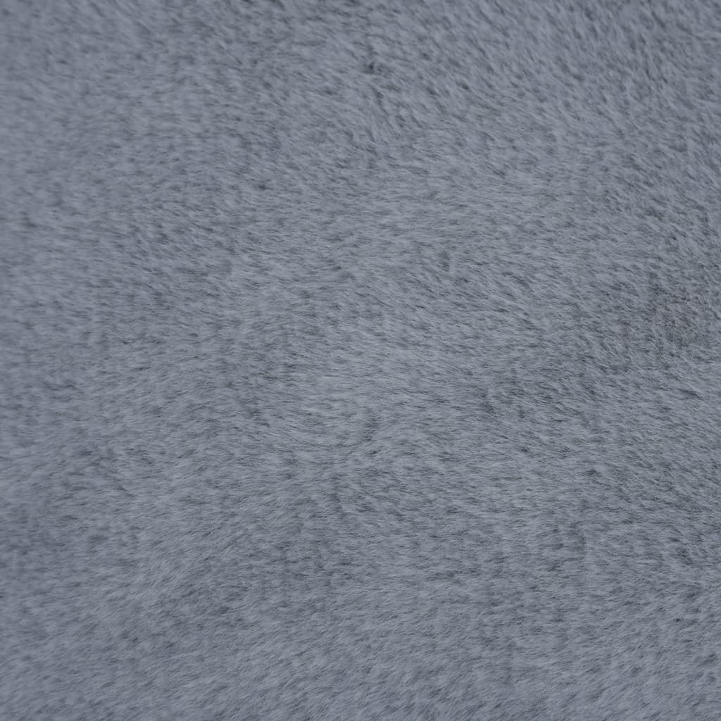 vidaXL Hundbädd grå 65x50x20 cm fleece med linnelook