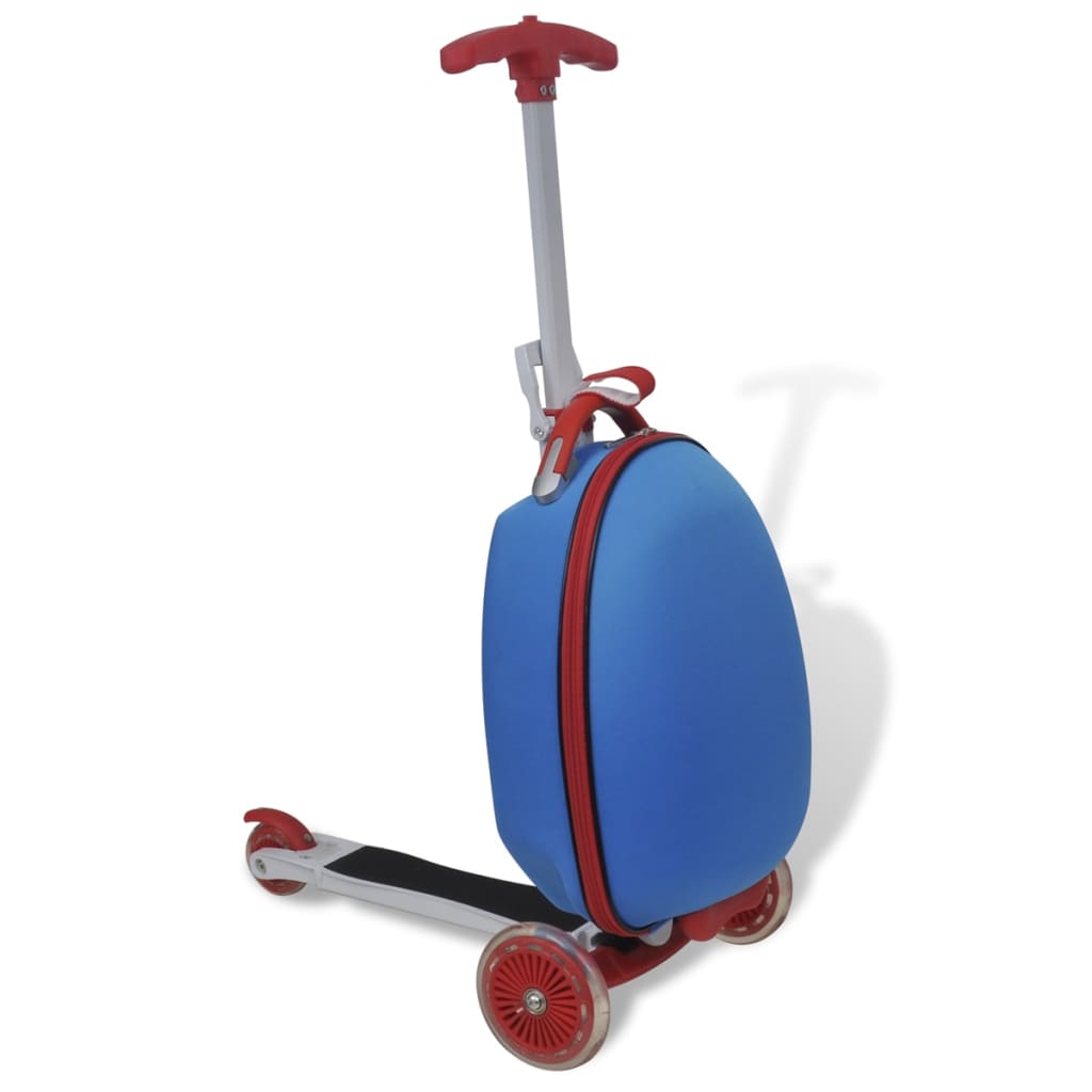 vidaXL Sparkcykel med väska för barn blå