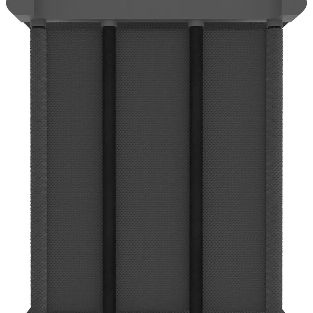 vidaXL Hylla med 5 kuber grå 103x30x72,5 cm tyg