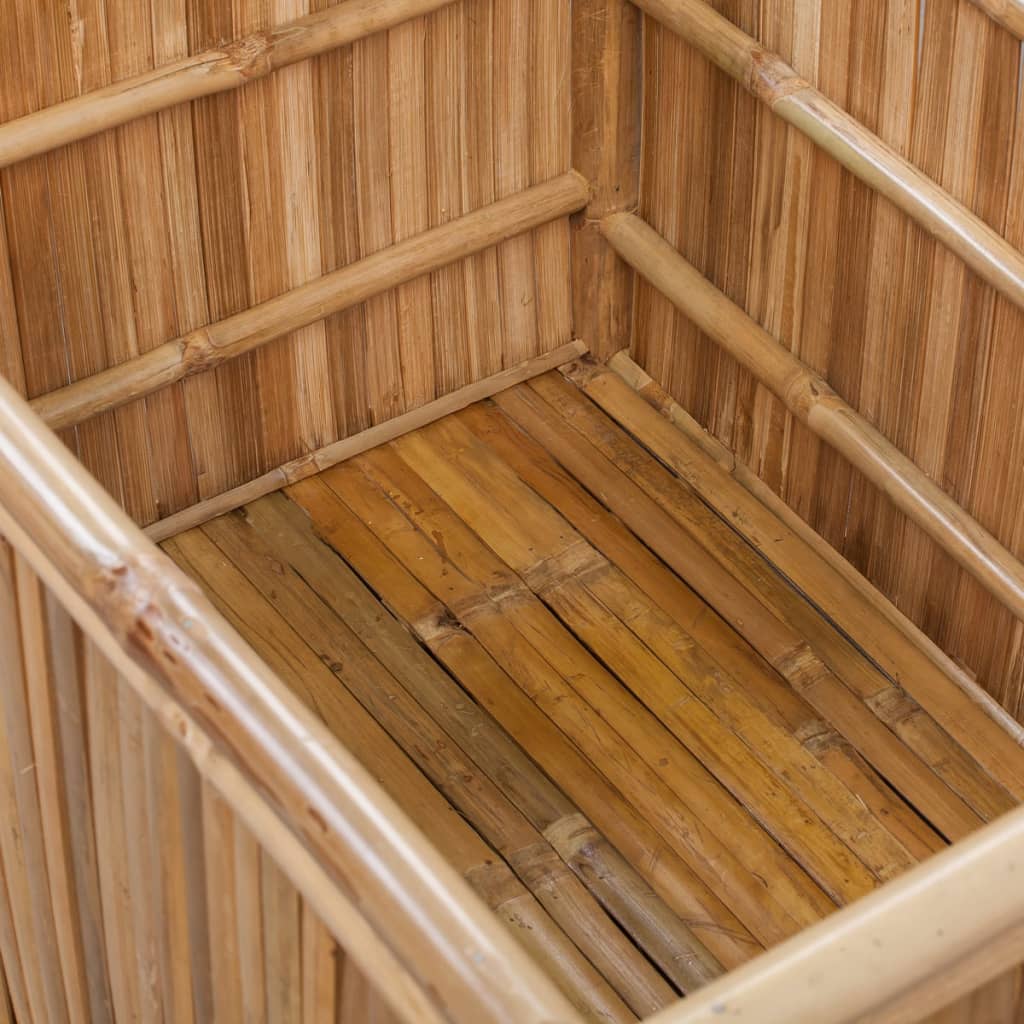 vidaXL Förvaringslådor i bambu 3 st