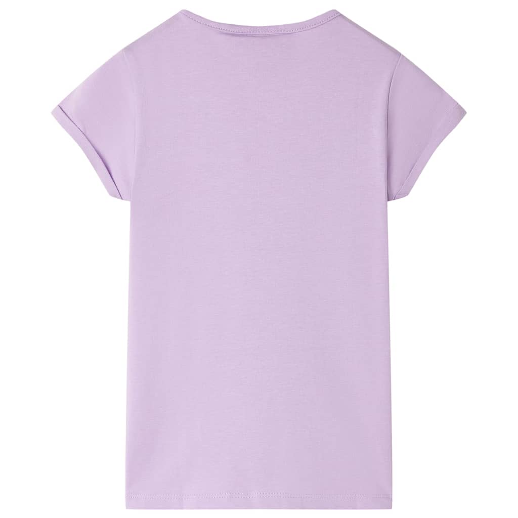 T-shirt för barn ljus lila 92