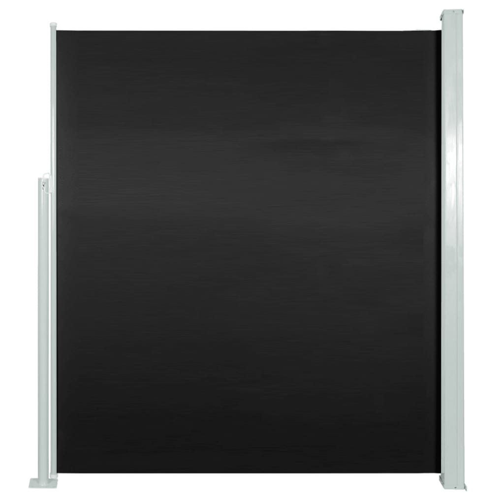 vidaXL Infällbar sidomarkis 160 x 500 cm svart