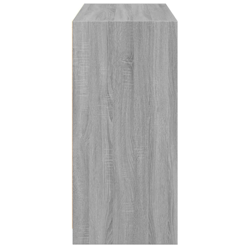 vidaXL Klädskåp grå sonoma 77x48x102 cm konstruerat trä