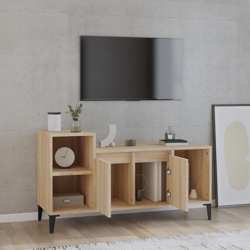 vidaXL TV-skåp sonoma-ek 100x35x55 cm konstruerat trä