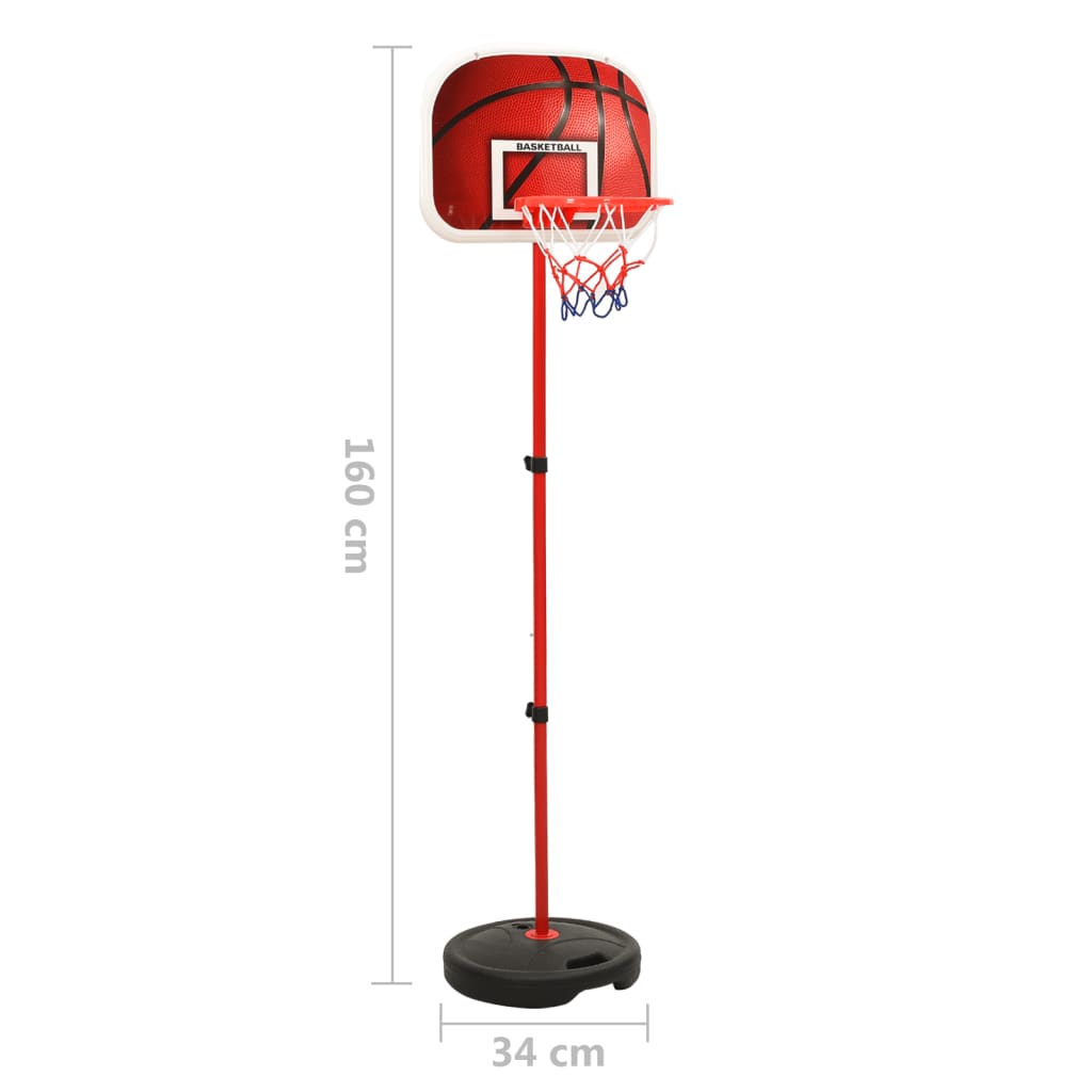 vidaXL Basketkorg justerbar 160 cm