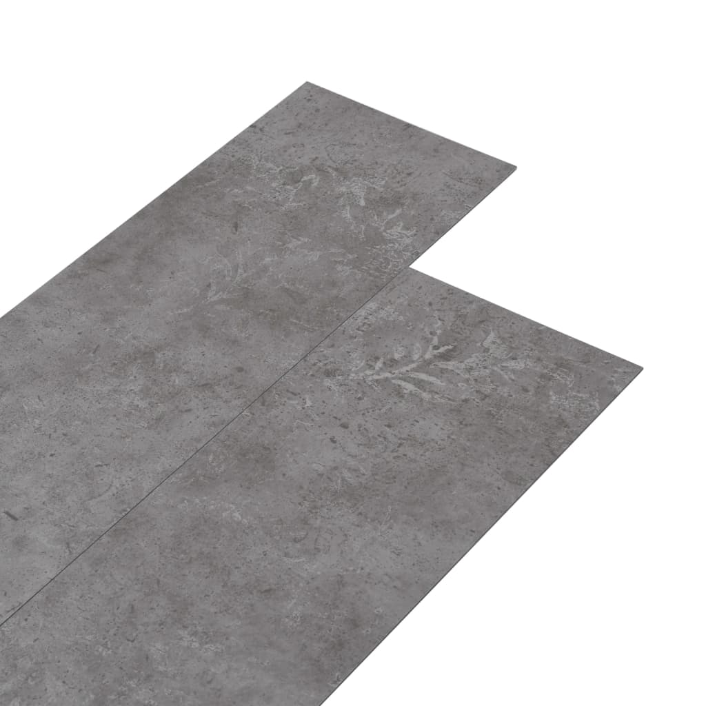 vidaXL PVC-golvbrädor 5,02 m² 2 mm självhäftande betonggrå