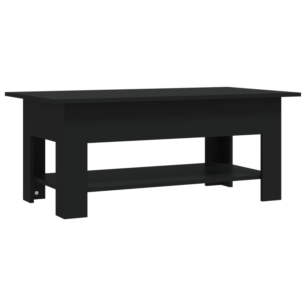 vidaXL Soffbord svart 102x55x42 cm spånskiva