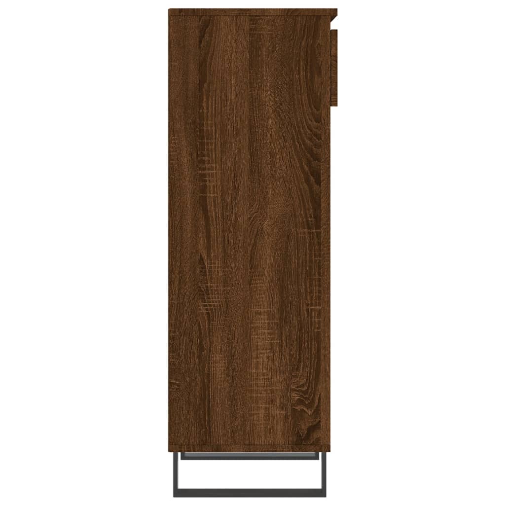 vidaXL Skoskåp brun ek 40x36x105 cm konstruerat trä