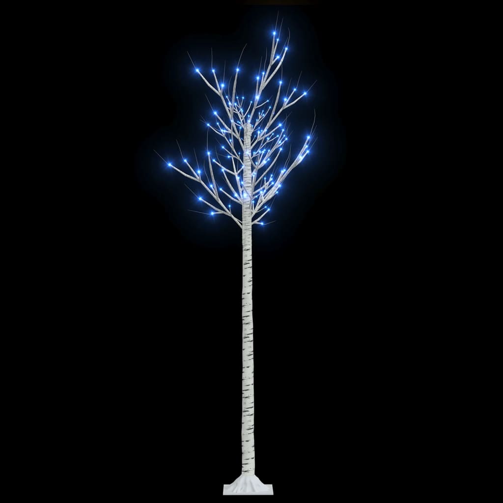 vidaXL Plastgran 180 LED 1,8 m pil blått ljus inomhus/utomhus