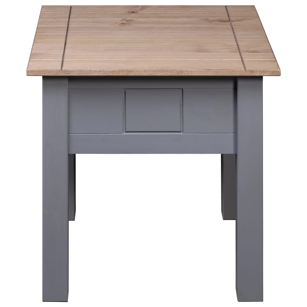 vidaXL Sängbord grå 50,5x50,5x52,5 cm furu panama