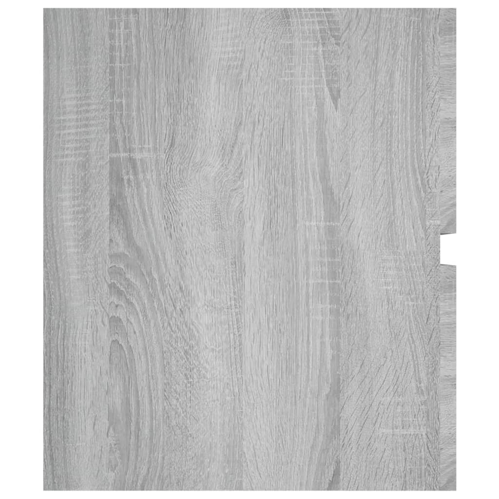 vidaXL Handfatsskåp grå sonoma-ek 100x38,5x45 cm konstruerat trä