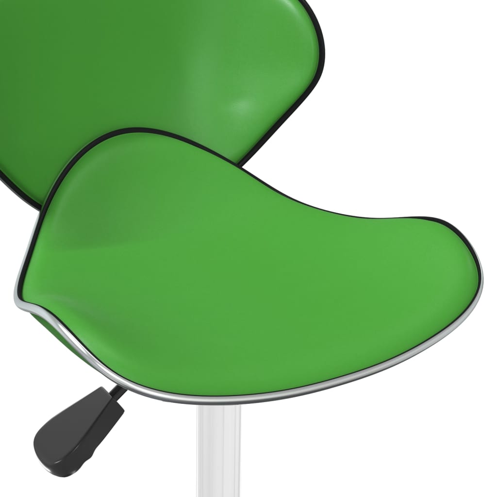 vidaXL Barstol grön konstläder