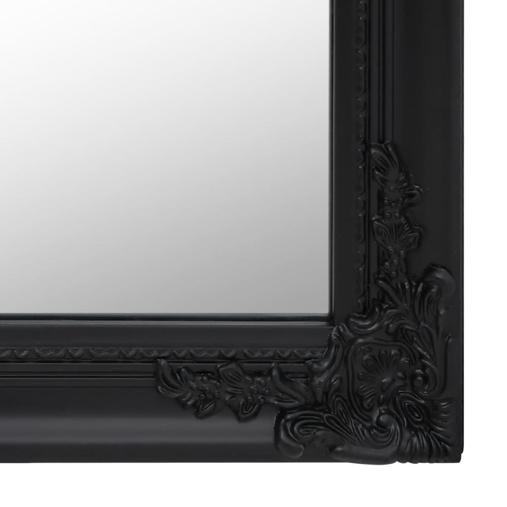 vidaXL Fristående spegel svart 40x160 cm