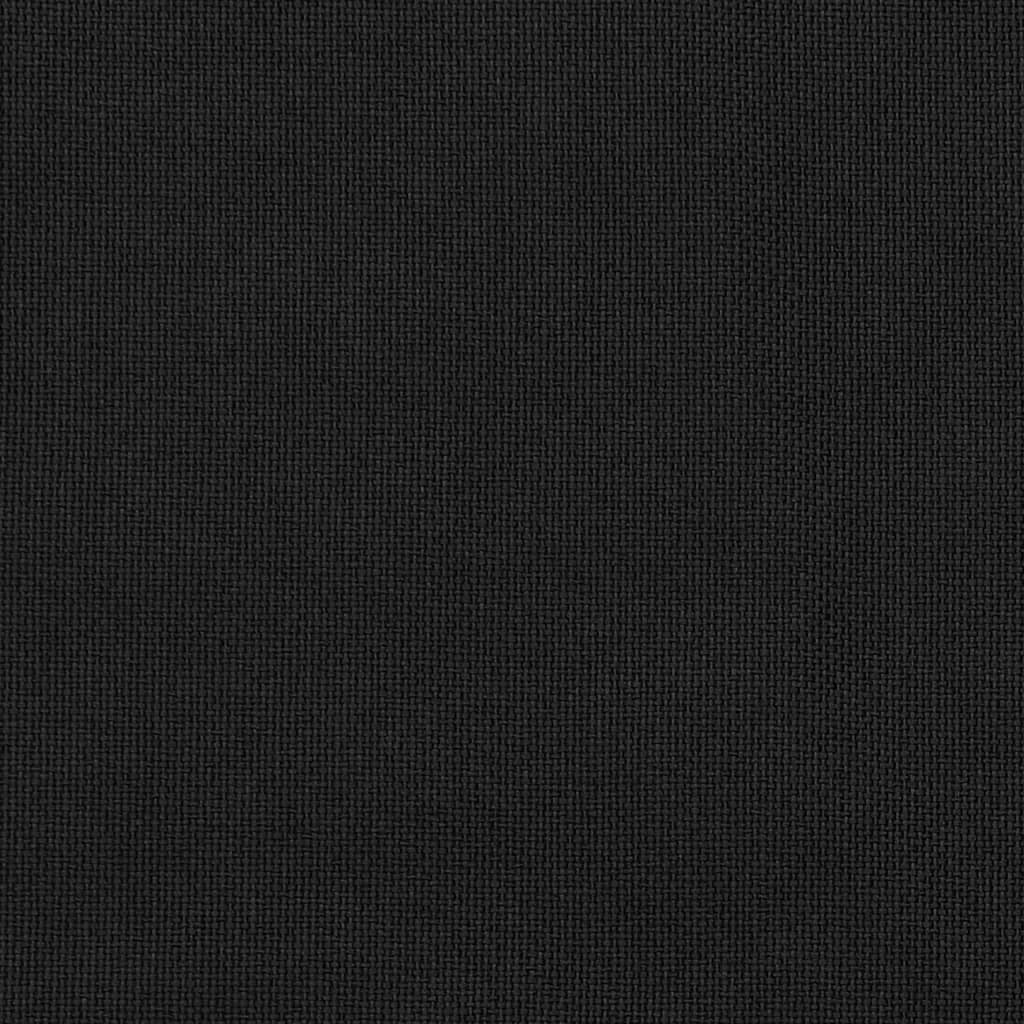 vidaXL Mörkläggningsgardin med öljetter linnelook 2 st svart 140x225cm