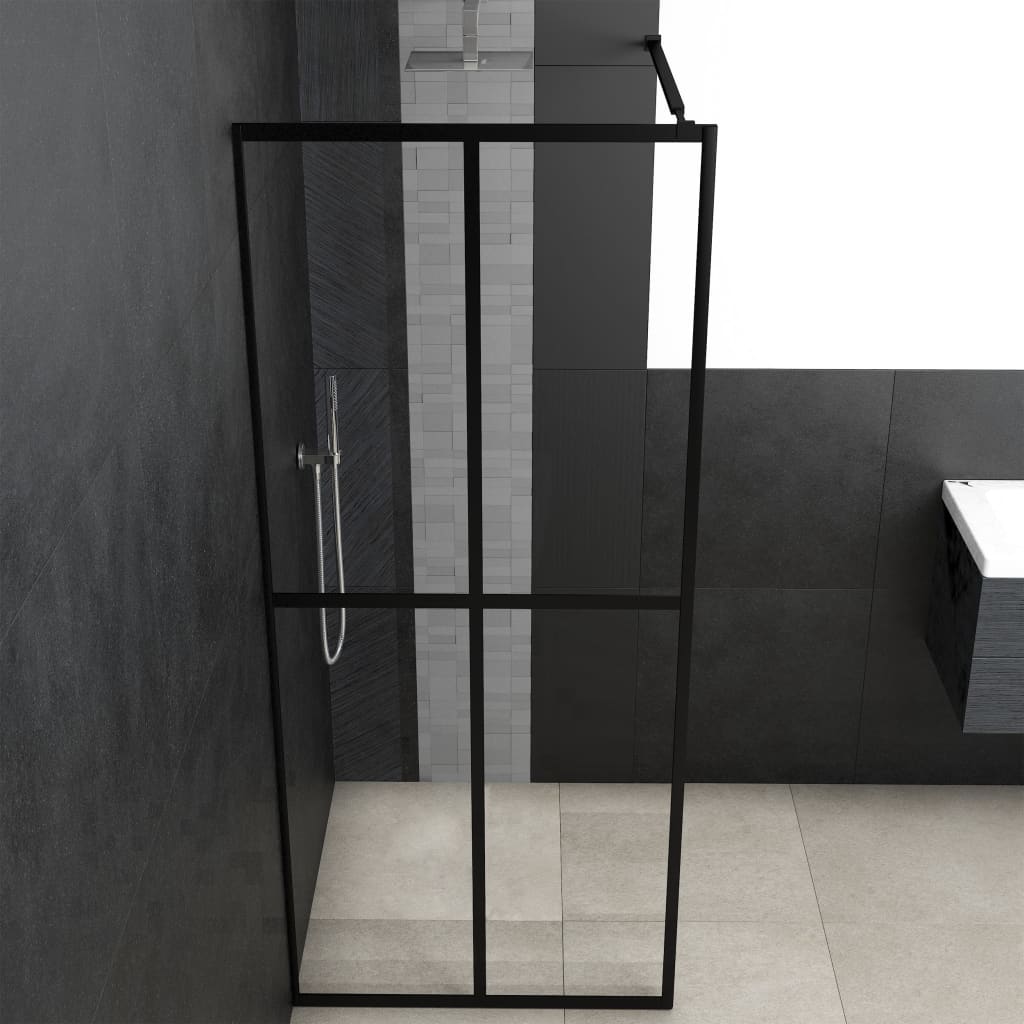 vidaXL Duschvägg till duschkabin härdat klart glas 118x190 cm