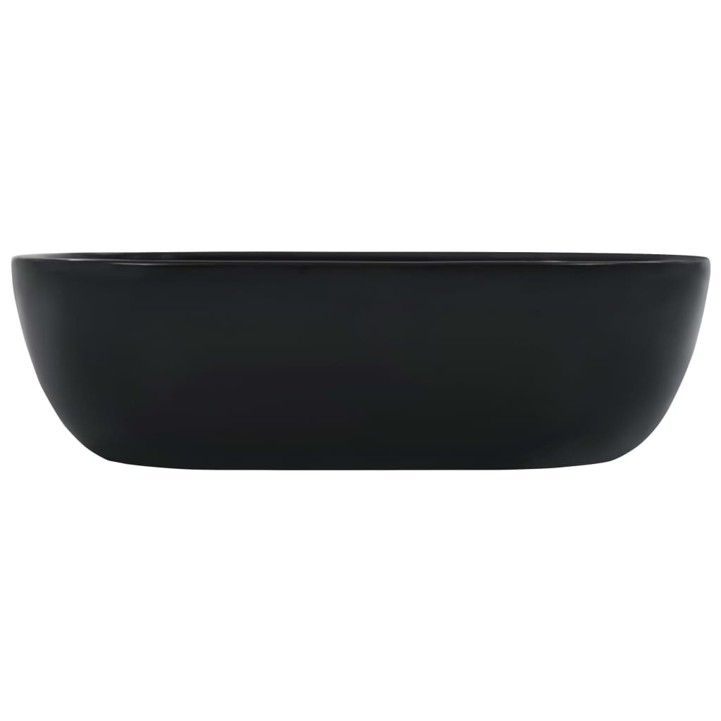 vidaXL Handfat 45,5x32x13 cm keramik svart