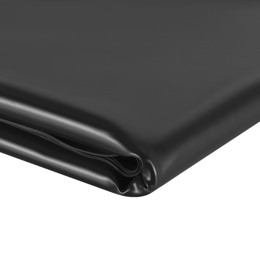 vidaXL Dammduk svart 4x8 m PVC 0,5 mm