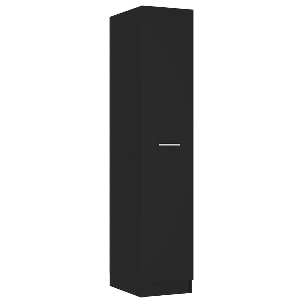 vidaXL Apoteksskåp svart 30x42,5x150 cm konstruerat trä