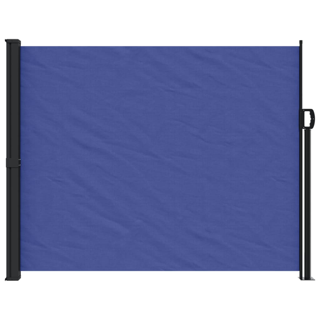 vidaXL Infällbar sidomarkis blå 160x600 cm