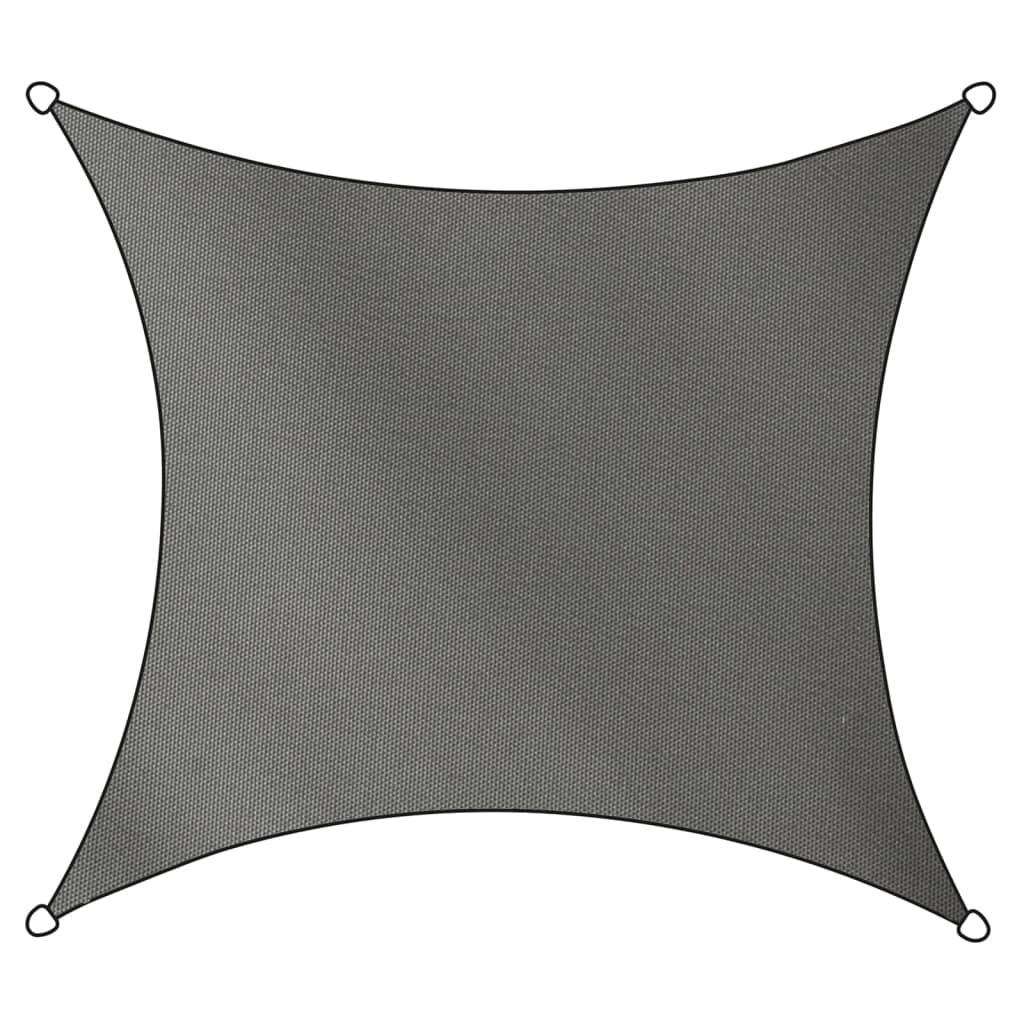 Livin'outdoor Solsegel polyester fyrkantigt 5x5 m grå