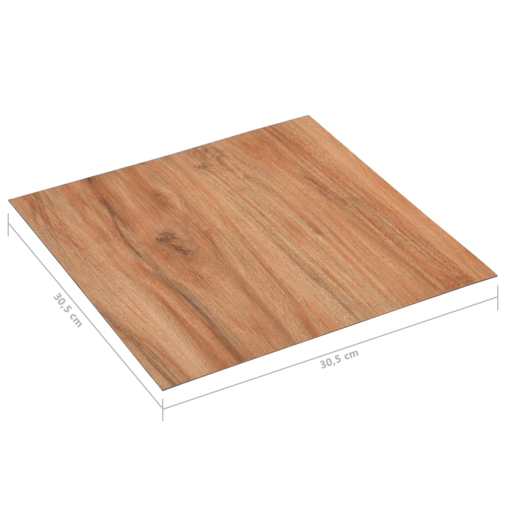 vidaXL Självhäftande golvplankor 5,11 m² PVC ljust trä