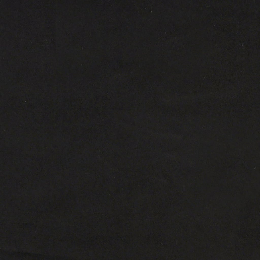 vidaXL Soffa med kuddar 3-sits svart sammet
