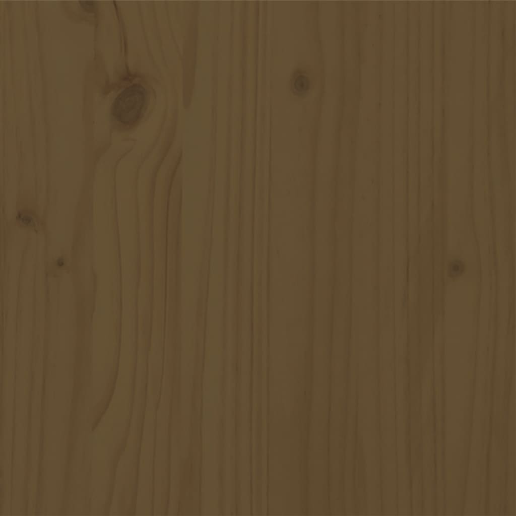 vidaXL Sängram honungsbrun massivt trä 120x200 cm