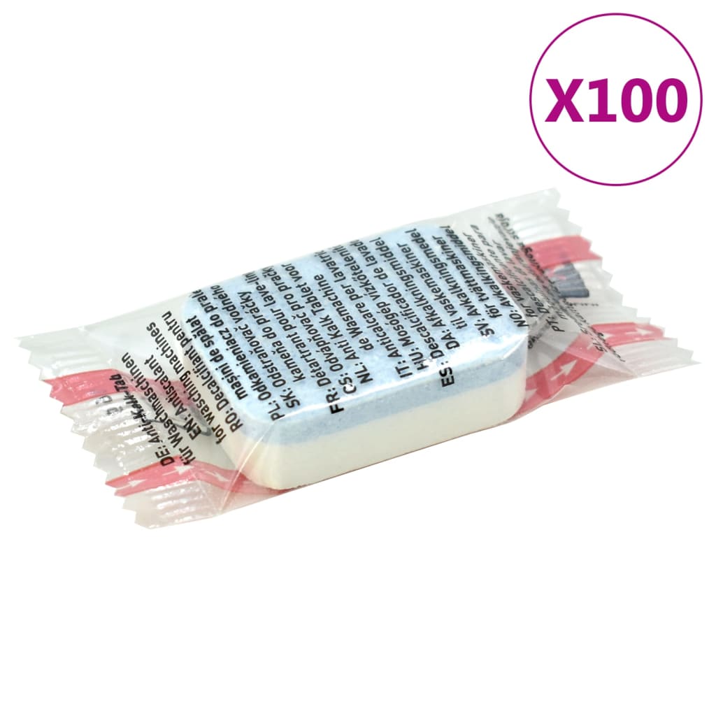 vidaXL Avkalkningsmedel för tvättmaskin 100 st