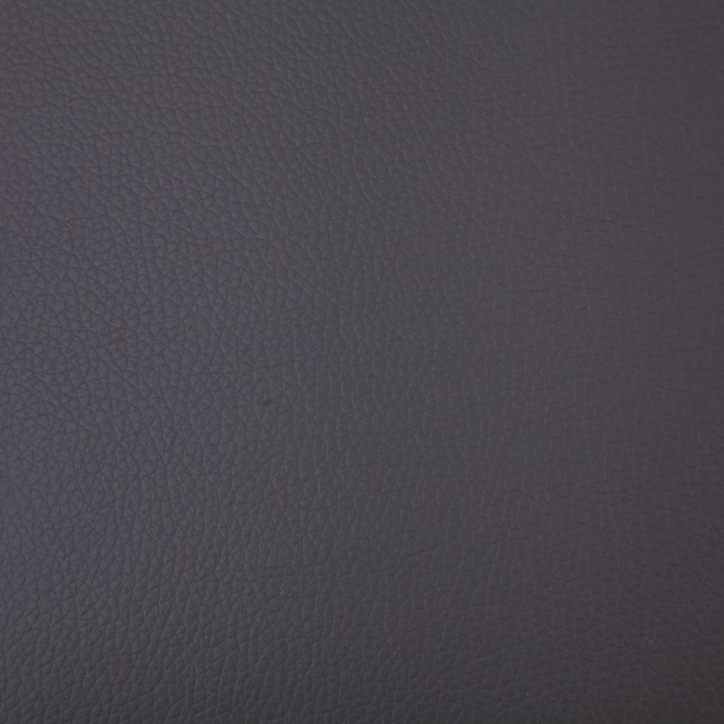 vidaXL 3-sitssoffa med dynor konstläder grå