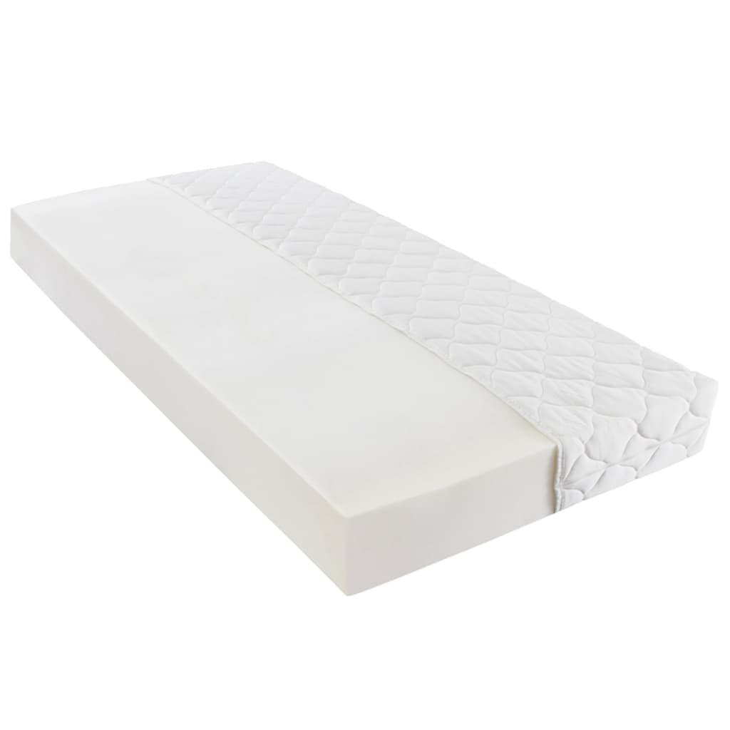 vidaXL Säng med madrass beige tyg 160x200 cm