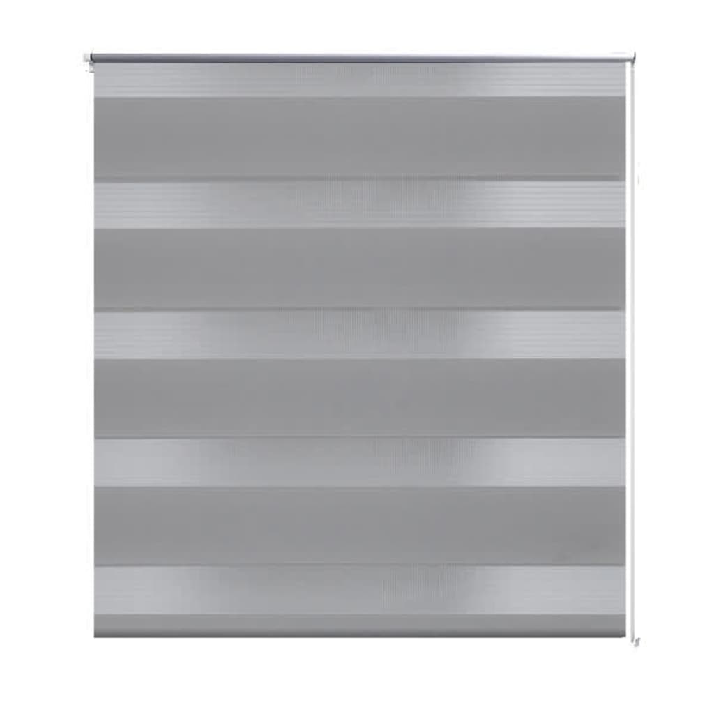 Rullgardin randig grå 40 x 100 cm transparent