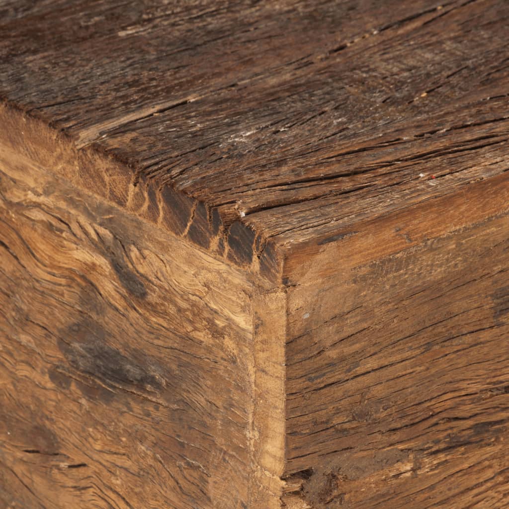 vidaXL Bänk 110 cm massivt återvunnet trä