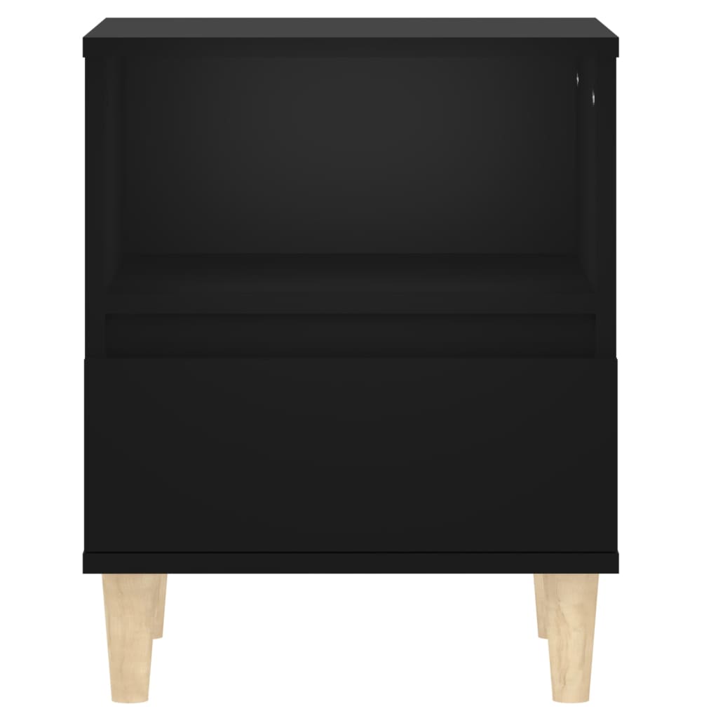 vidaXL Sängbord 2 st svart 40x35x50 cm