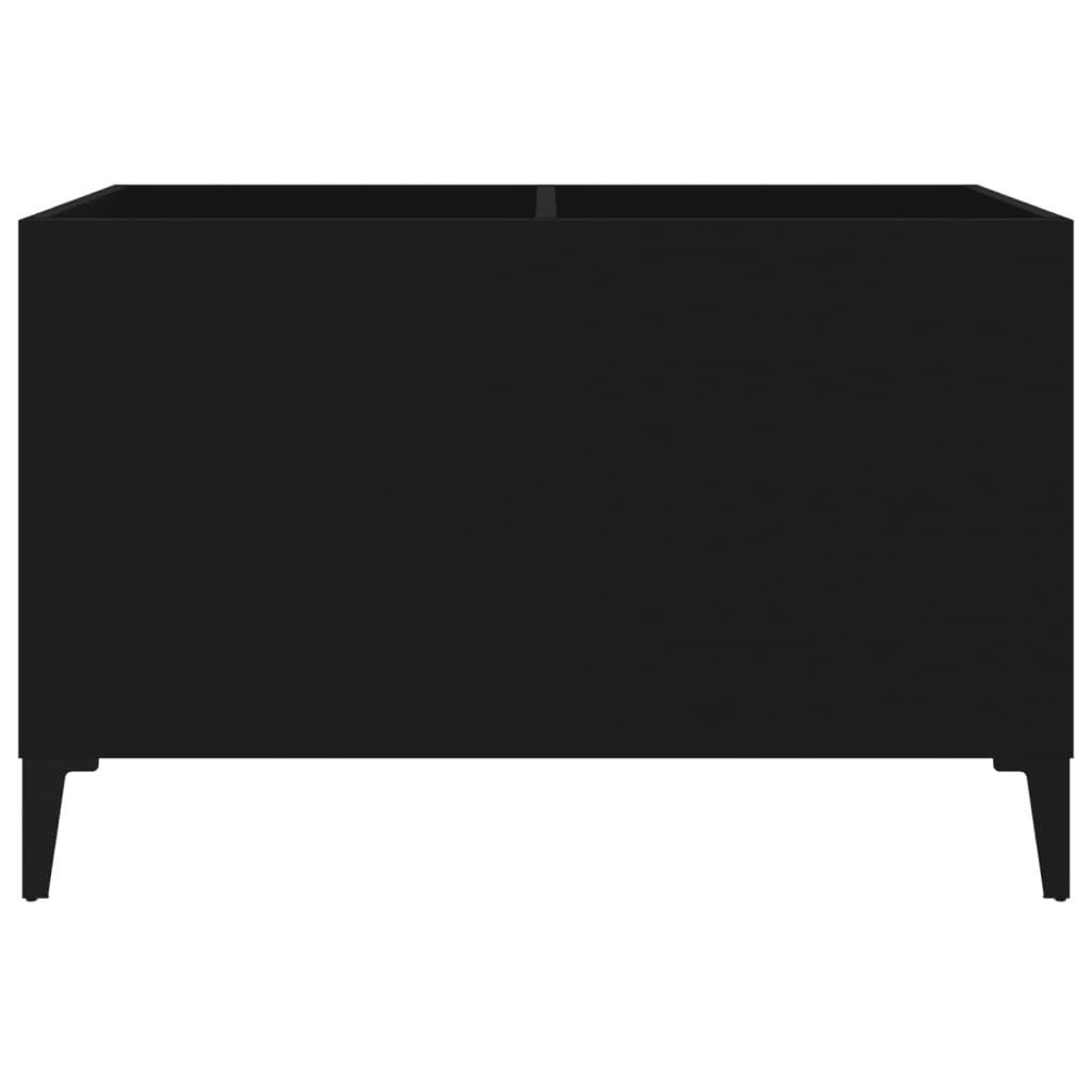 vidaXL Stereobänk svart 74,5x38x48 cm konstruerat trä